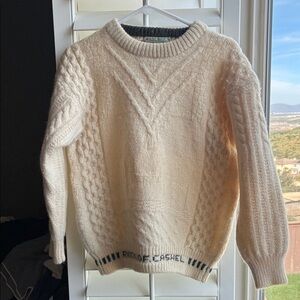 100% Wool Cable Knit Sweater from Ireland